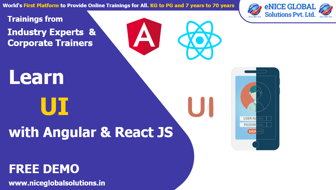 eNice UI TRAINING WITH ANGULAR & REACT JS Free Demo